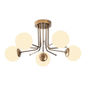 Kiinteä kattokruunu DAISY 5xE27/40W/230V