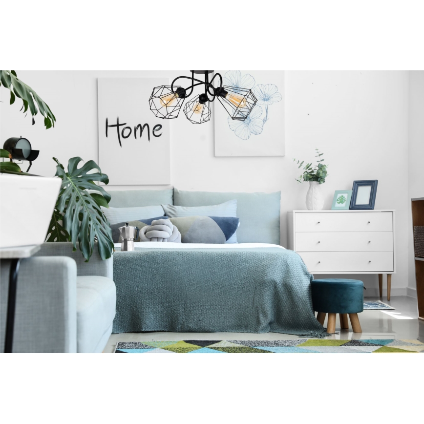 Kiinteä kattokruunu DIAMENT 3xE27/60W/230V