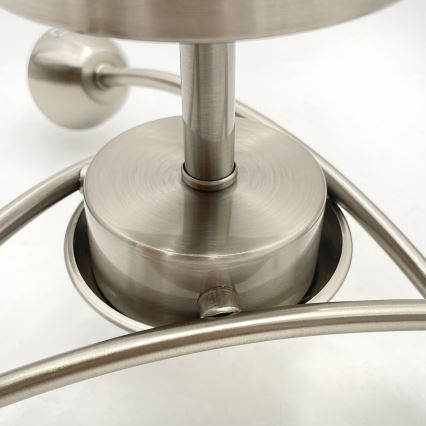 Kiinteä kattokruunu DONNA 3xE27/60W/230V nikkeli