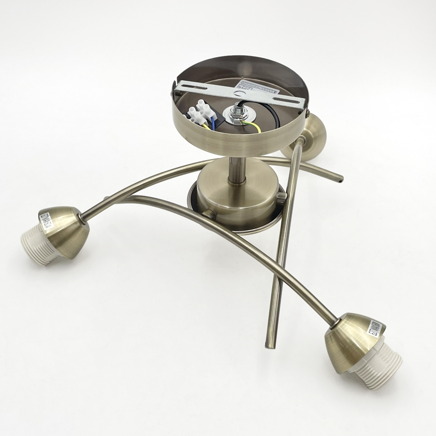 Kiinteä kattokruunu DONNA 3xE27/60W/230V patina