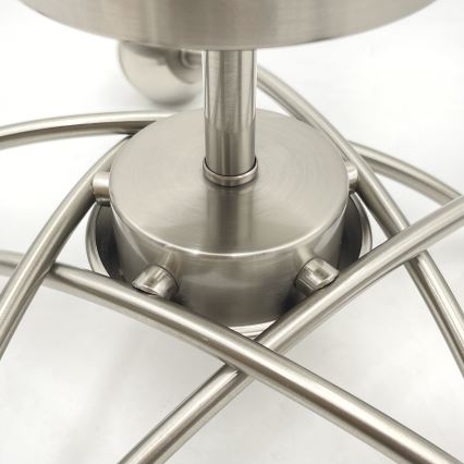 Kiinteä kattokruunu DONNA 5xE27/60W/230V nikkeli