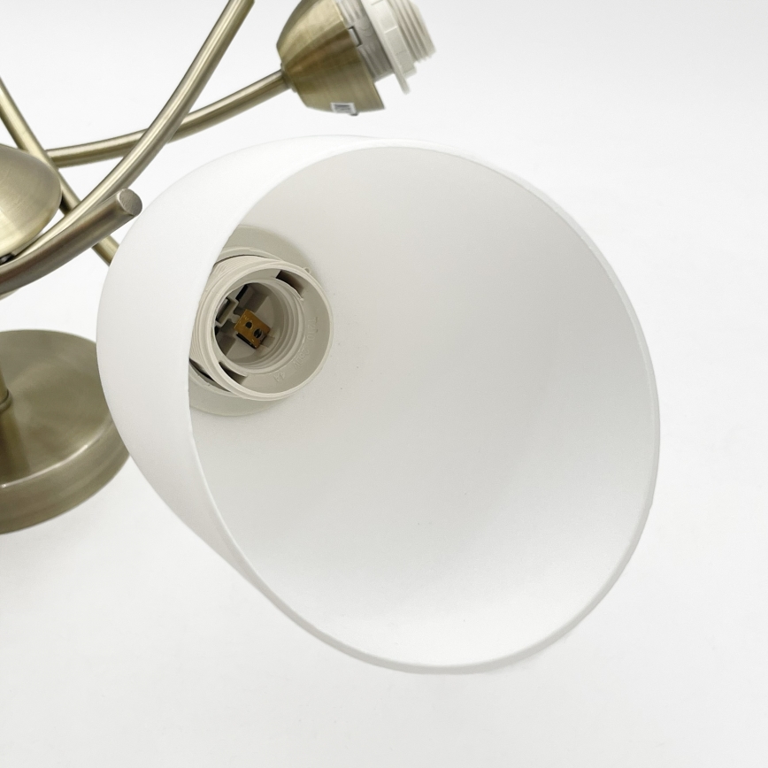 Kiinteä kattokruunu DONNA 5xE27/60W/230V patina