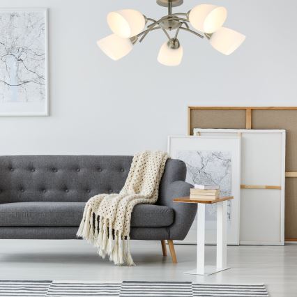 Kiinteä kattokruunu DONNA 5xE27/60W/230V patina