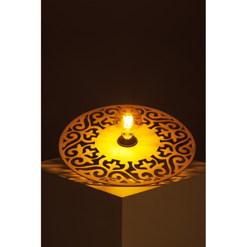 Kiinteä kattokruunu FALCO 1xE27/60W/230V halkaisija 40 cm beige