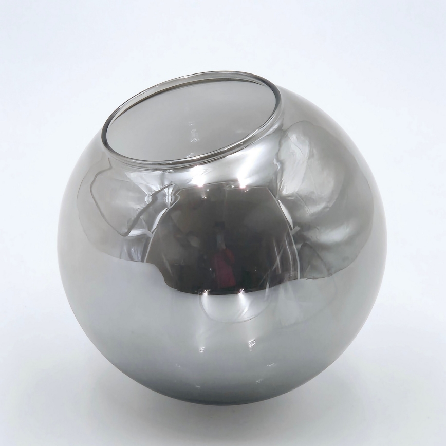 Kiinteä kattokruunu MALENA 6xE14/5W/230V mattakromi/savuinen