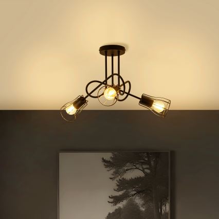 Kiinteä kattokruunu OXFORD 3xE27/15W/230V