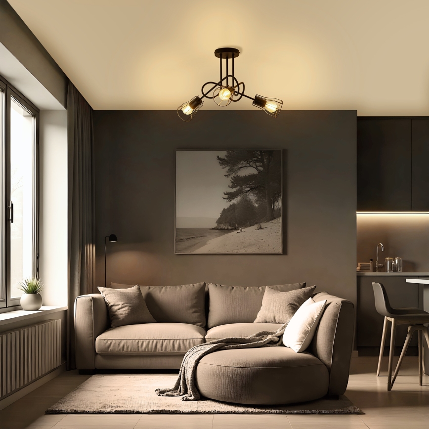 Kiinteä kattokruunu OXFORD 3xE27/15W/230V