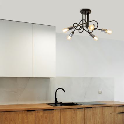 Kiinteä kattokruunu OXFORD 5xE27/15W/230V