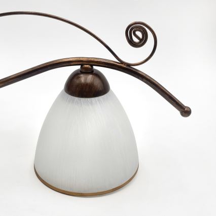 Kiinteä kattokruunu RETRO 3xE27/60W/230V pronssi patina