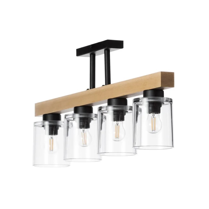 Kiinteä kattokruunu RUSTIC RADIANCE 4xE27/60W/230V