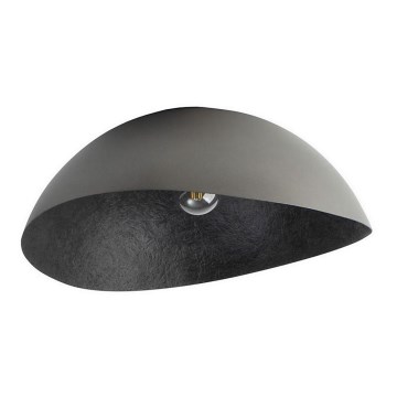 Kiinteä kattokruunu SOLARIS 1xE27/60W/230V halkaisija 33 cm hopea/musta