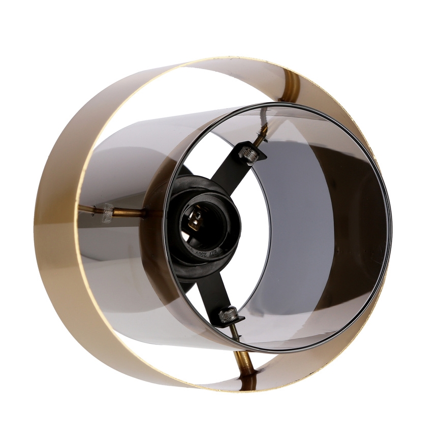 Kiinteä kattokruunu SPIEGA 1xE27/60W/230V kulta/musta