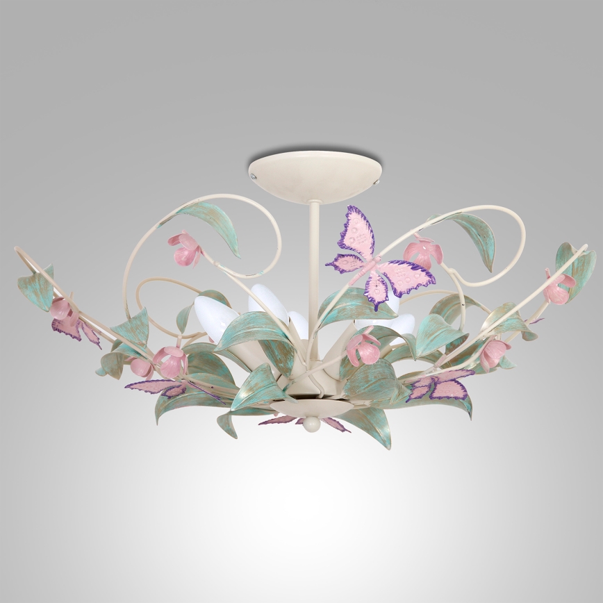 Kiinteä kattokruunu SUMMER 5xE14/60W/230V