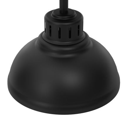 Kiinteä kattokruunu SVEN 1xE27/15W/230V musta/kultainen