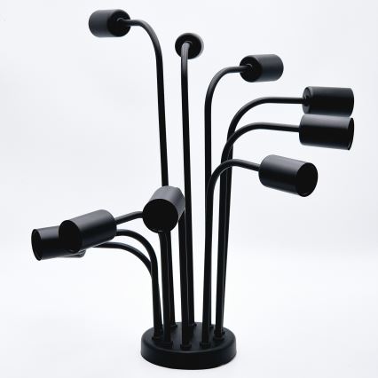 Kiinteä kattokruunu TRINITY 10xE27/15W/230V musta