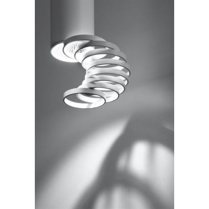 Kiinteä kattokruunu TUBA 1xGU10/50W/230V valkoinen
