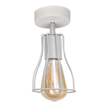 Kiinteä kattokruunu TUBE II 1xE27/15W/230V valkoinen