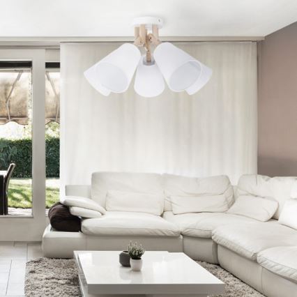 Kiinteä kattokruunu VAIO WHITE 3xE27/60W/230V