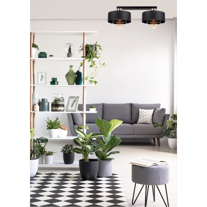 Kiinteä kattokruunu VEST 2xE27/60W/230V