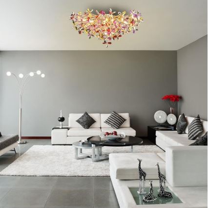 Kiinteä kristallikruunu 12xG9/40W/230V värikäs