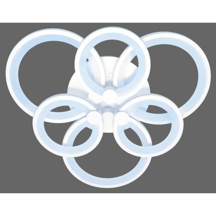 LED-himmennyskattokruunu SIENA LED/72W/230V valkoinen + kauko-ohjaus