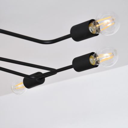 Kiinteä LED-kattokruunu TUBE 6xE27/15W/230V