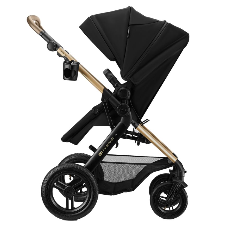 KINDERKRAFT - 3-in-1-yhdistelmävaunut MOOV 2 XL Air Black