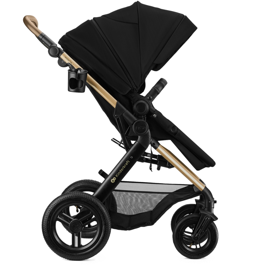 KINDERKRAFT - 3-in-1-yhdistelmävaunut MOOV 2 XL Air Black