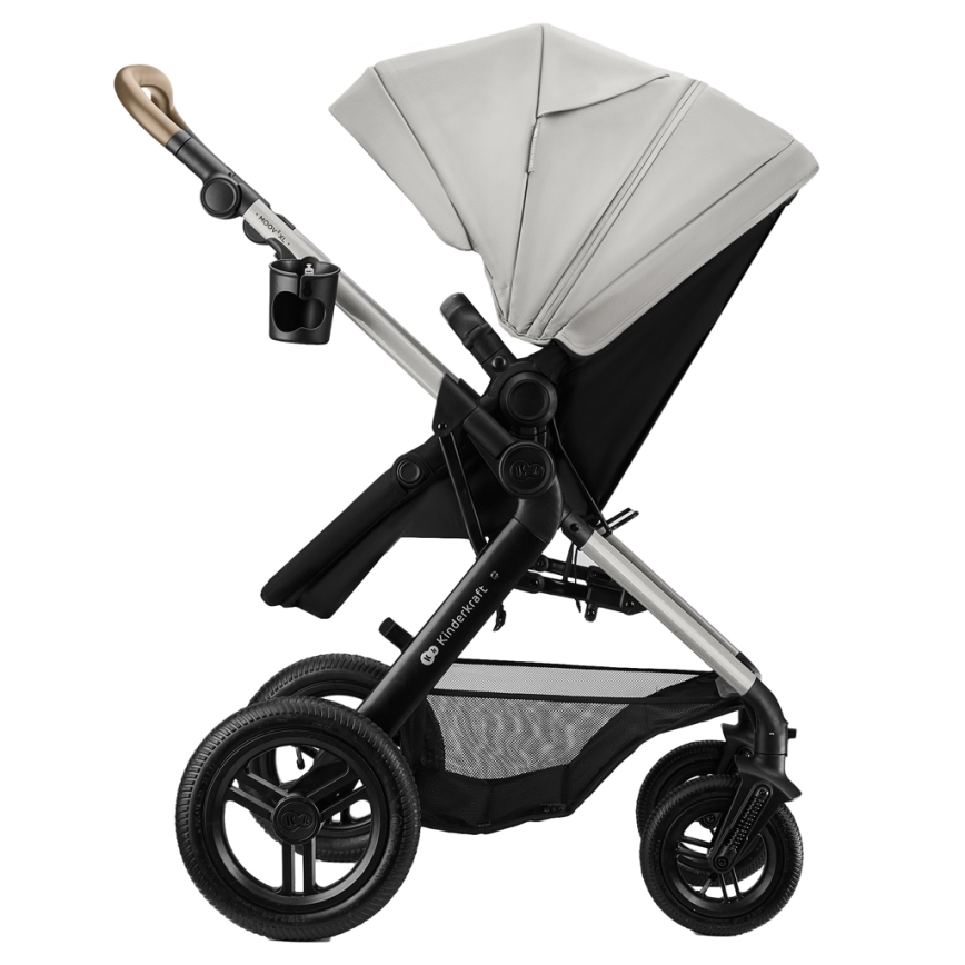 KINDERKRAFT - 3-in-1 yhdistelmävaunut MOOV 2 XL Air Grey