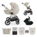 KINDERKRAFT - 3-in-1 yhdistelmävaunut PRIME 3 Sand Dune