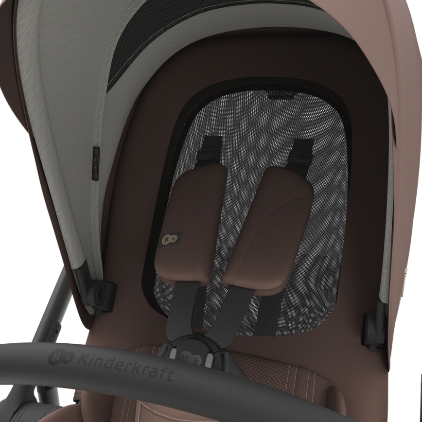 KINDERKRAFT - 3-in-1 yhdistelmävaunut PRIME 3 Velvet Mocca