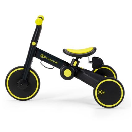 KINDERKRAFT - Lasten potkupyörä 3-in-1 4TRIKE keltainen/musta