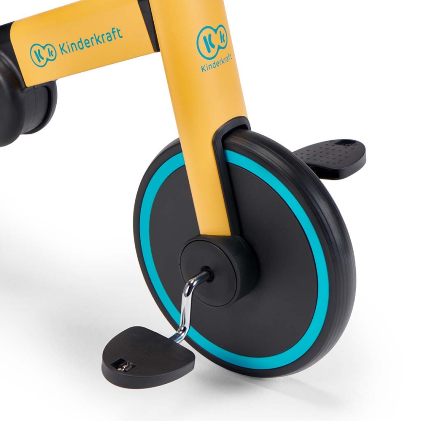 KINDERKRAFT - Lasten potkupyörä 3-in-1 4TRIKE keltainen/turkoosi