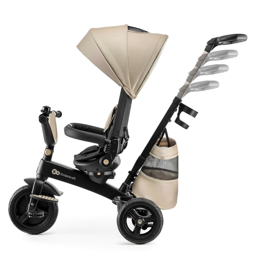 KINDERKRAFT - 5-in-1 EASYTWIST lasten kolmipyörä, beige