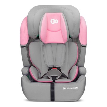 KINDERKRAFT - Autonistuin COMFORT UP i-Koko (76-150 cm) harmaa/vaaleanpunainen