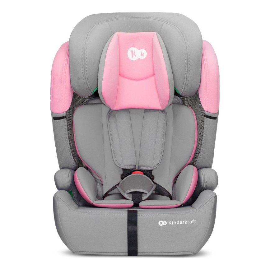 KINDERKRAFT - Autonistuin COMFORT UP i-Koko (76-150 cm) harmaa/vaaleanpunainen