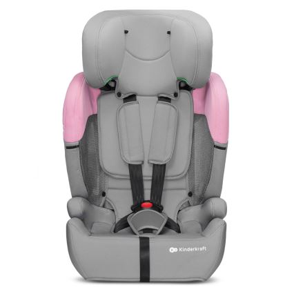KINDERKRAFT - Autonistuin COMFORT UP i-Koko (76-150 cm) harmaa/vaaleanpunainen