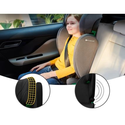 KINDERKRAFT - Autonistuin JUNIOR FIX 2 (100-150 cm) Graphite musta