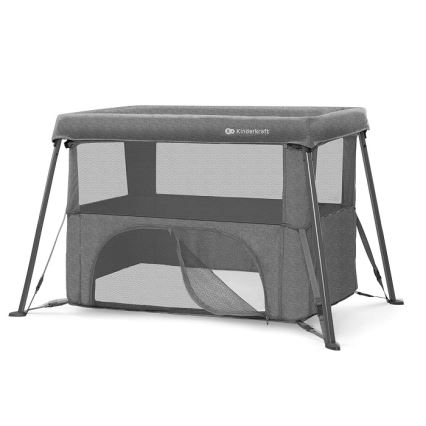 KINDERKRAFT - CAMI 3-in-1 matkasänky, harmaa
