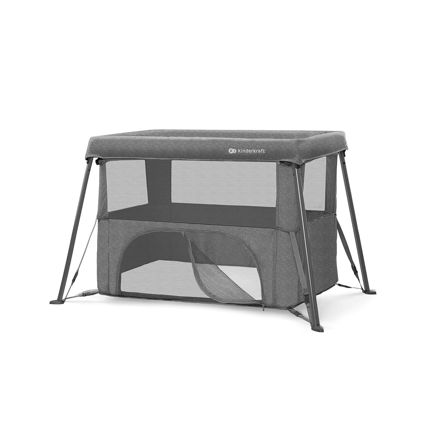KINDERKRAFT - CAMI 3-in-1 matkasänky, harmaa