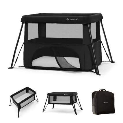 KINDERKRAFT - CAMI 3-in-1 matkasänky, musta