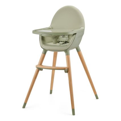KINDERKRAFT - Lasten syöttötuoli 2-in-1 FINI2 koivu/vihreä