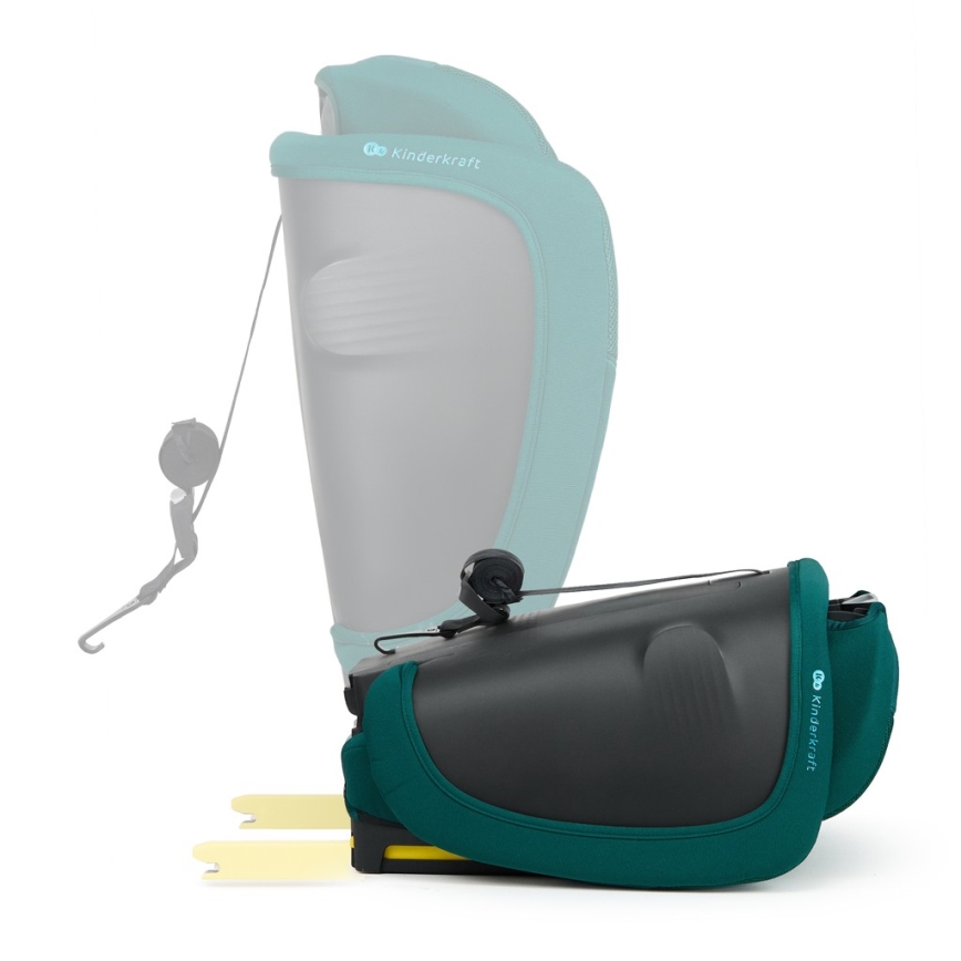 KINDERKRAFT - FIX2GO i-Size turvaistuin 76-150 cm, turkoosi