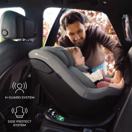 KINDERKRAFT - I-GUARD i-Size turvaistuin 40-105 cm harmaa