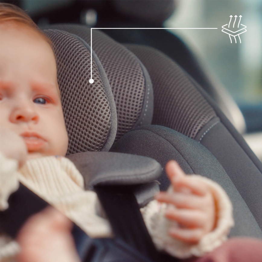 KINDERKRAFT - I-GUARD i-Size turvaistuin 40-105 cm harmaa