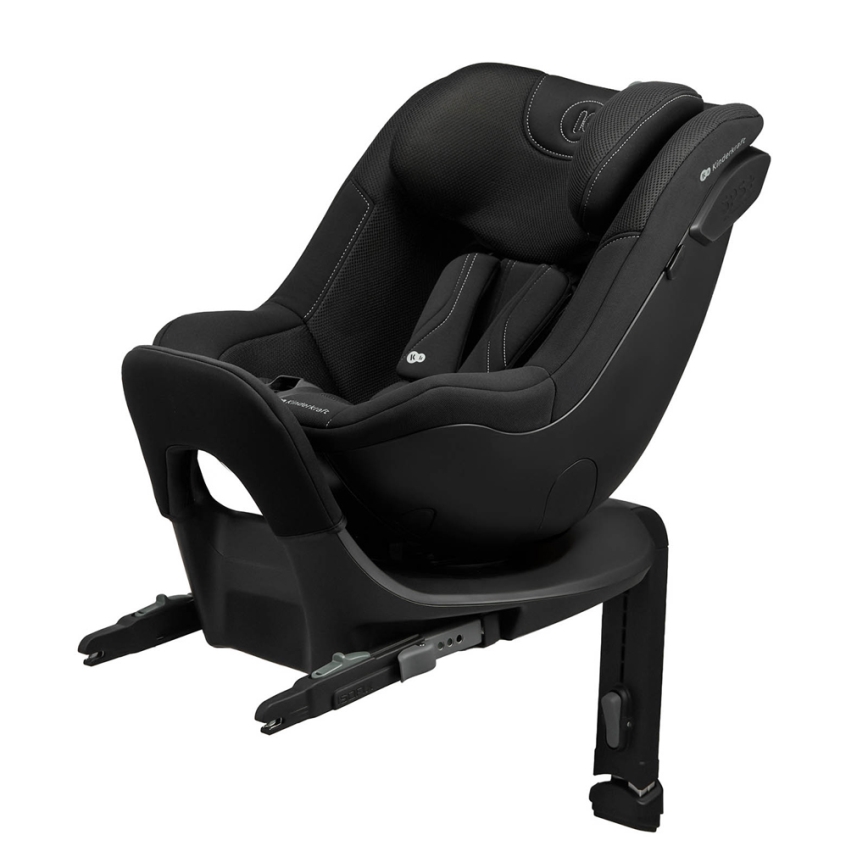 KINDERKRAFT - I-GUARD PRO i-Size 61-105 cm kääntyvällä jalustalla varustettu turvaistuin, musta