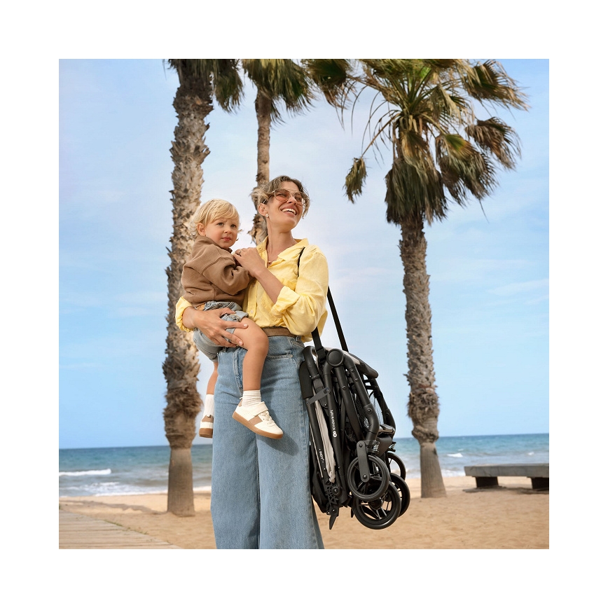 KINDERKRAFT - INDY 3 urheilurattaat, hiilenmusta