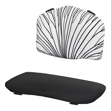 KINDERKRAFT - Istuintyyny lasten syöttötuoliin ENOCK, musta/valkoinen