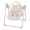 KINDERKRAFT - Lasten keinu melodialla SWINGEE beige 4xAAA/230V
