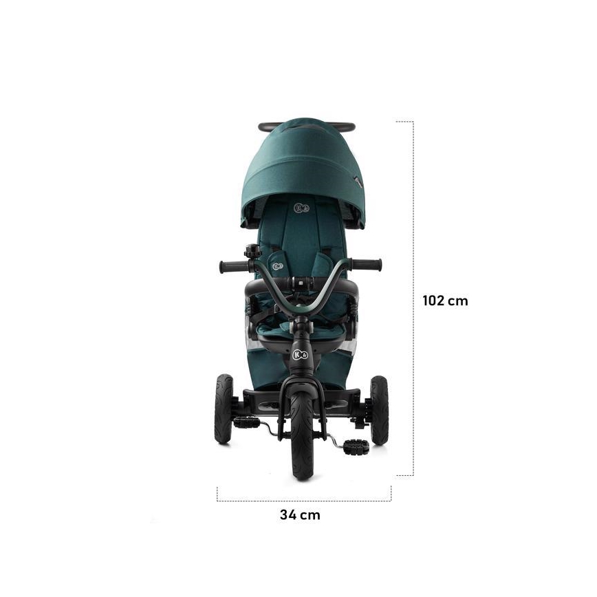 KINDERKRAFT - Lasten kolmipyörä 5v1 EASYTWIST vihreä/musta